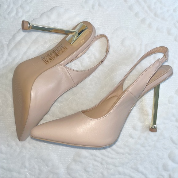 SOLD🔥 Simmi London Kegz Slingback Court Shoe in Beige size 9 - Picture 4 of 10